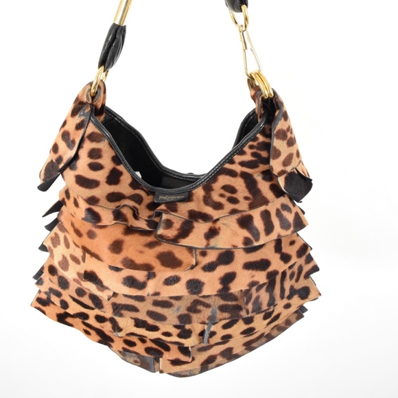 ❌SOLD❌Yves Saint Laurent Leopard Shoulder Bag - Picture 2 of 8